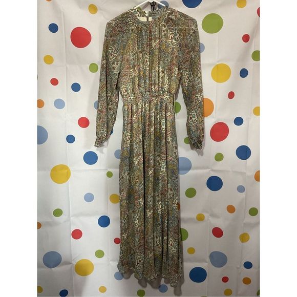 Lark & Grey Dress Cottage Style Floral Size Small 🌻🌸 - Picture 14 of 15